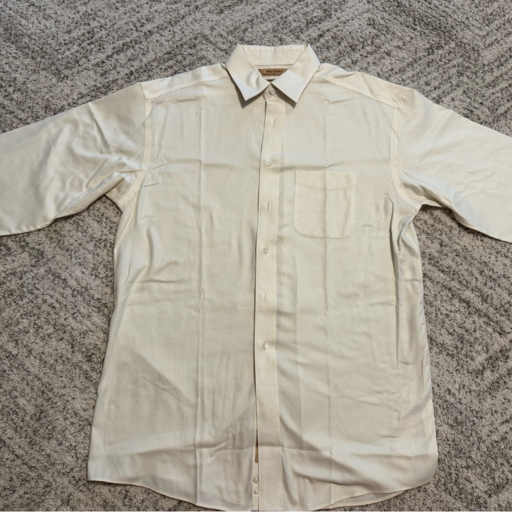 GOLD LABEL Roundtree & Yorke Men’s Dress Button Up Long Sleeve